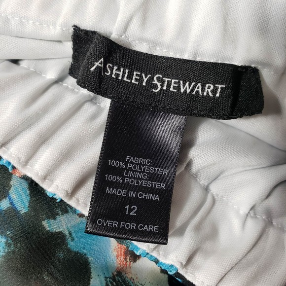 Ashley Stewart Women's size 12 Black & Blue Halter Maxi Dress Gently Used - Picture 5 of 6